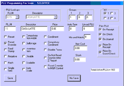 SAM4s SPS-340 Software Screen Shot Sample