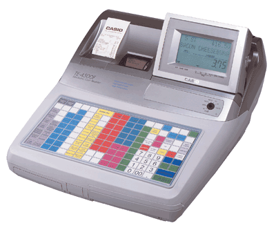 casio te 4500 cash register