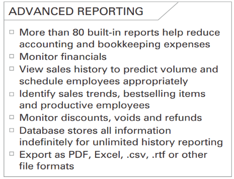 Advanced reporting of Harbortouch POS